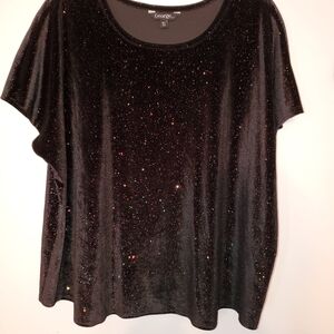 George Women's Glittering Black Tee